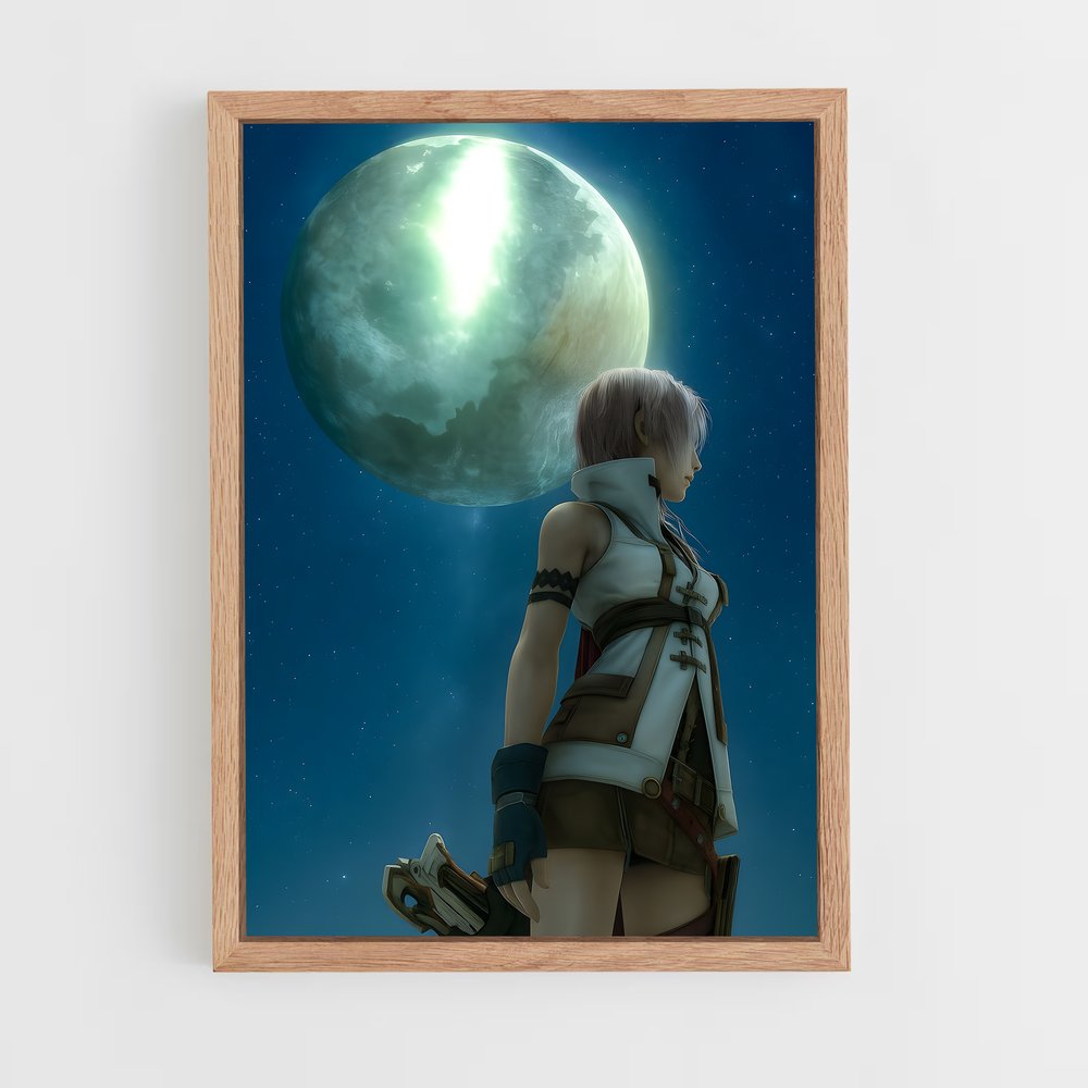 Poster Lightning Lune – affiche Final Fantasy (vue 4)